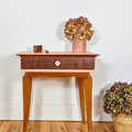 Vente avec paiement en ligne: Table de chevet vintage années 60 rose