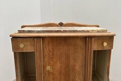 Vente avec paiement en ligne: Console d’entrée bois massif, plateau marbre