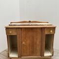 Vente avec paiement en ligne: Console d’entrée bois massif, plateau marbre