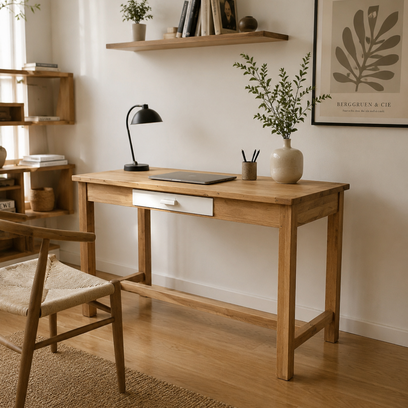Vente avec paiement en ligne: Table ancienne de ferme bois massif tiroir