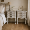 Vente avec paiement en ligne: Paire de chevets Louis XV shabby chic