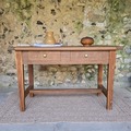 Vente avec paiement en ligne: Table de ferme bois massif 2 tiroirs
