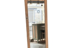 Vente avec paiement en ligne: Porte Armoire Art Déco Miroir Biseauté Chêne