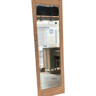 Vente avec paiement en ligne: Porte Armoire Art Déco Miroir Biseauté Chêne