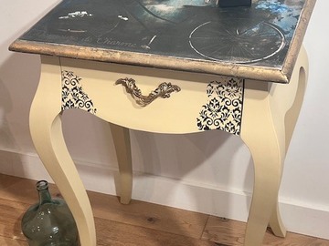 Vente avec paiement en ligne: Console baroque bois tiroir noir vélo