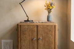 Vente avec paiement en ligne: Table de chevet vintage plateau marbre