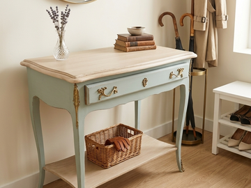 Vente avec paiement en ligne: Console d'appui Louis XV signée Claude Moulin