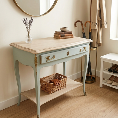 Vente avec paiement en ligne: Console d'appui Louis XV signée Claude Moulin