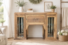 Vente avec paiement en ligne: Buffet Console Art Déco Bois Naturel Patiné