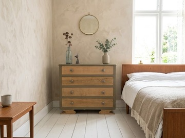 Vente avec paiement en ligne: Commode Art Déco bois vert, 4 tiroirs