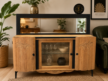 Vente avec paiement en ligne: Buffet Art Déco restauré en bois massif
