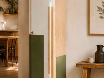 Vente avec paiement en ligne: Armoire Mado vintage années 50 vert olive