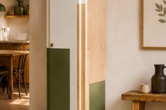 Vente avec paiement en ligne: Armoire Mado vintage années 50 vert olive