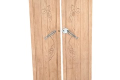 Vente avec paiement en ligne: Duo portes d'armoire Art Déco chêne massif