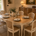 Vente avec paiement en ligne: Table à manger Louis XV à rallonges