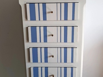 Vente avec paiement en ligne: Chiffonnier ancien relooké bord de mer