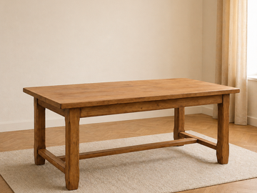 Vente avec paiement en ligne: Grande table de ferme extensible 12-14 personnes