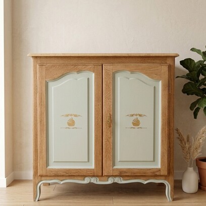 Vente avec paiement en ligne: Buffet 2 Portes Vert Amande Doré