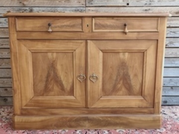 Vente avec paiement en ligne: Buffet ancien style comptoir merisier massif