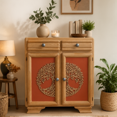 Vente avec paiement en ligne: Buffet Mado Terracotta Arbre de Vie