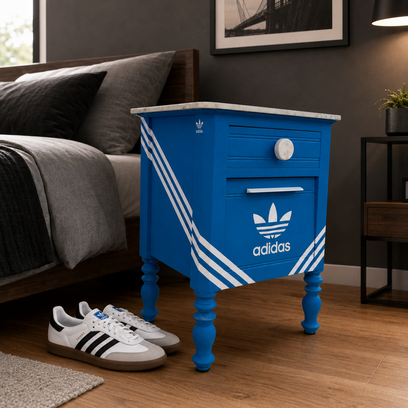 Vente avec paiement en ligne: Table de chevet bleue sportswear