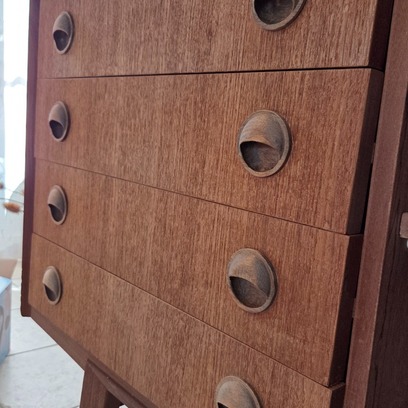 Vente avec paiement en ligne: Enfilade Teck Vintage 220 cm Années 60/70
