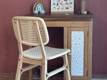 Vente avec paiement en ligne: Pupitre d’Écolier Enfant Vintage en Bois Restauré
