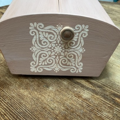 Vente avec paiement en ligne: Boîte à couture bois rose 2 portes