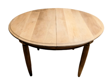 Vente avec paiement en ligne: Table noyer massif extensible style Louis XVI