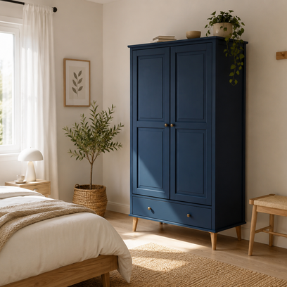 Vente avec paiement en ligne: Armoire penderie Rød Sødgren bleu ganne 