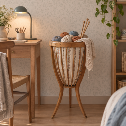 Vente avec paiement en ligne: Panière couture tripode