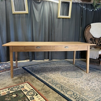 Vente avec paiement en ligne: Table à manger vintage orme massif 210cm